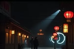 山南旧事剧照，老式院墙下的一把竹椅